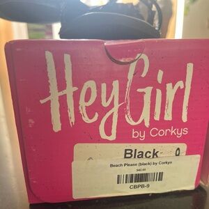 Corkys Black Sandals - Hey Girl Collection